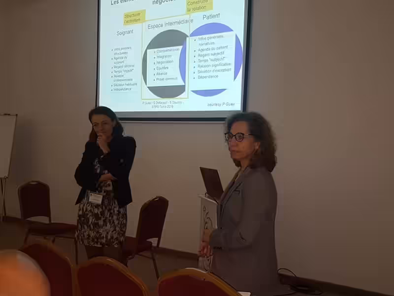 Présentation d'un parcours de soins à l'écran