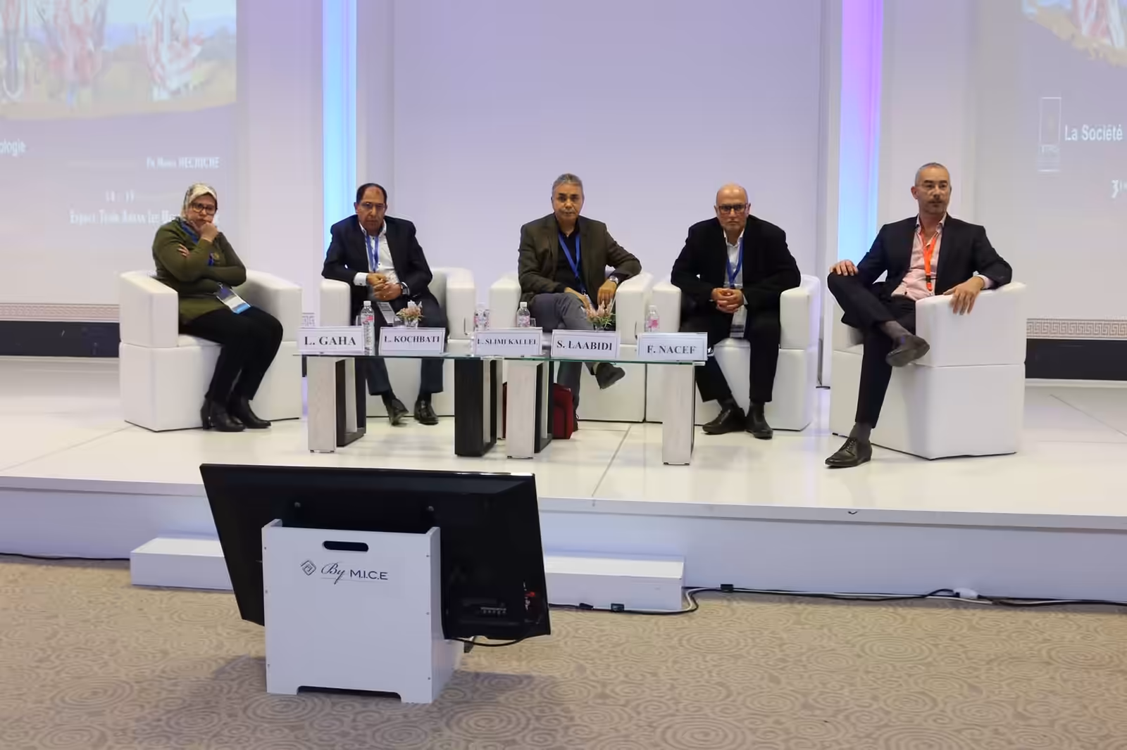 Round table on professional burnout on the congress stage